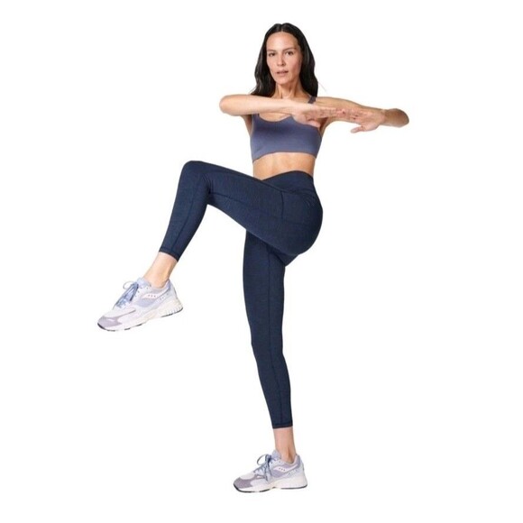 Sweaty Betty Sz S The Power 7/8 Workout Leggings Dark Gray Yoga Workout Athletic - Picture 1 of 11